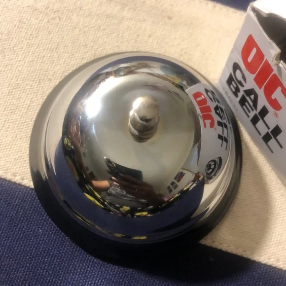 Sliver Metal Desk Service Ringing Bell - Picture 5 of 10